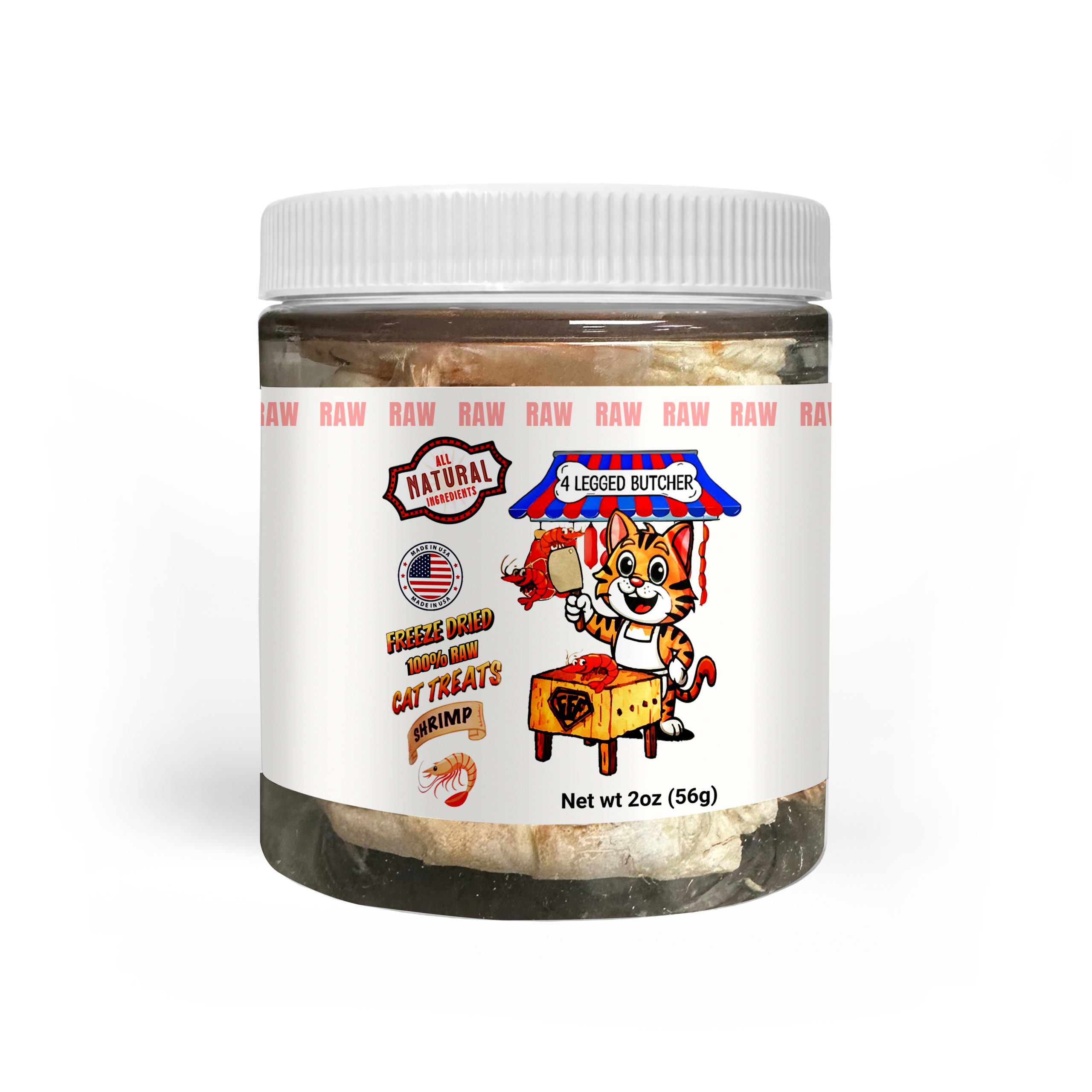 FREEZE DRIED  RAW CAT TREATS (SHRIMP)