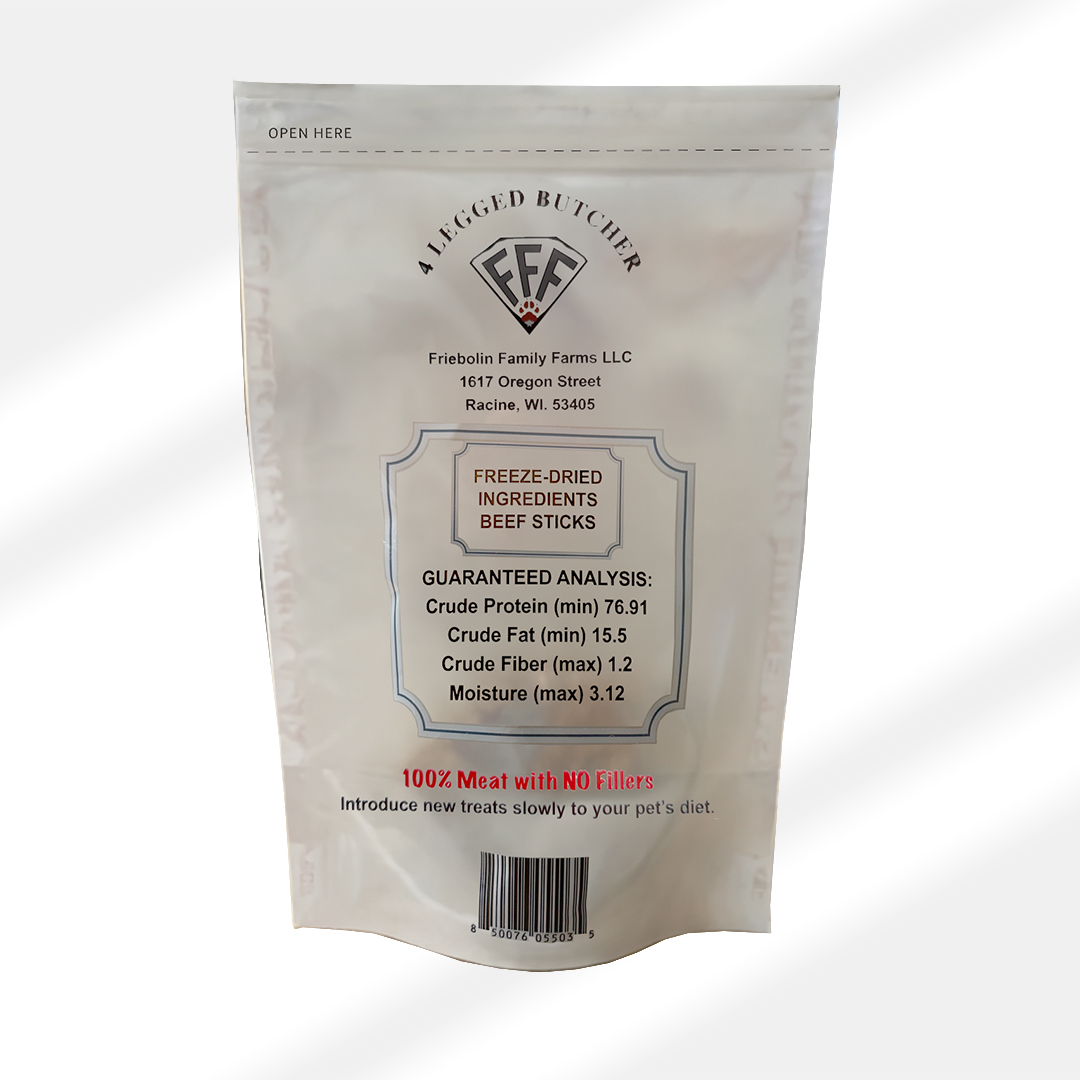 FREEZE DRIED 100% RAW BEEF DOG TREATS