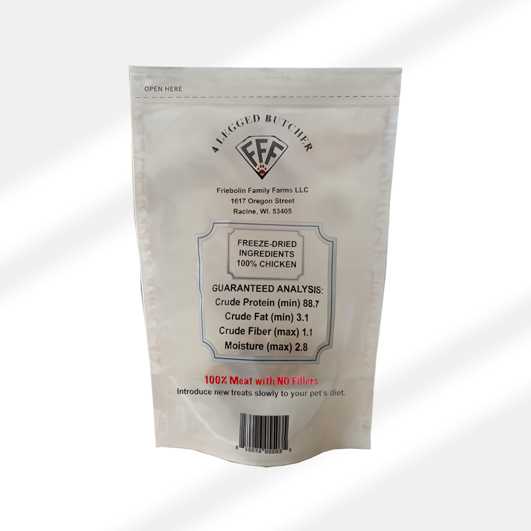 FREEZE DRIED 100% RAW CHICKEN DOG TREATS