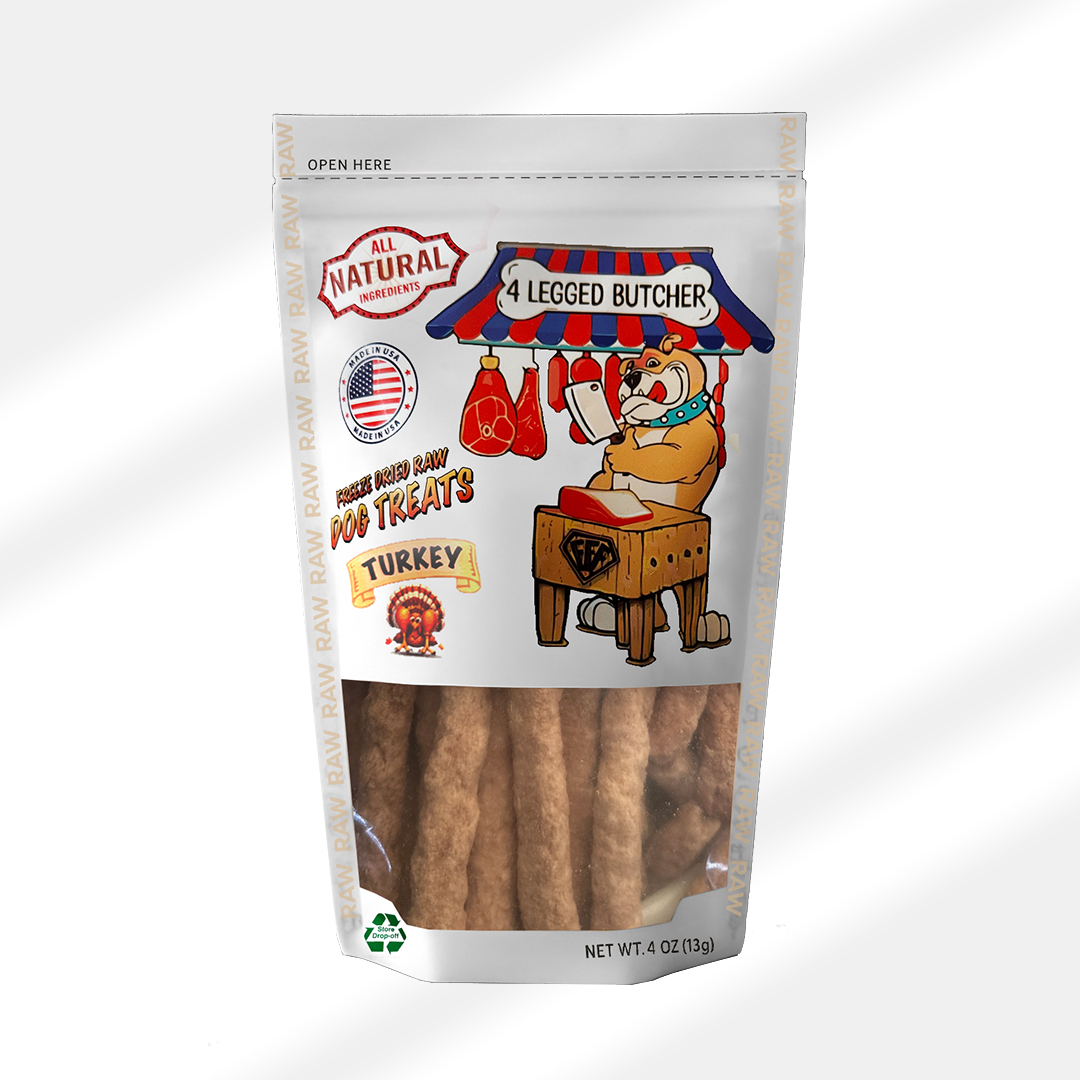 FREEZE DRIED 100% RAW PASTURE RAISED TURKEY DOG TREATS