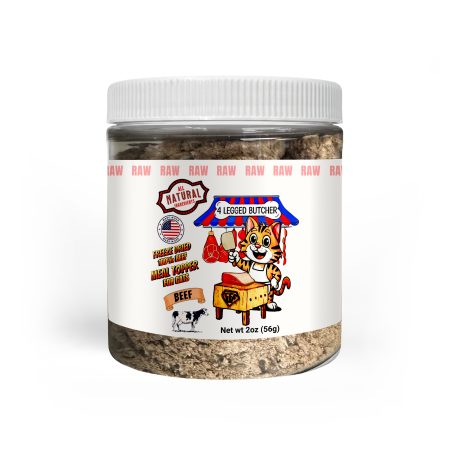 FREEZE DRIED 100% RAW BEEF MEAL TOPPER FOR CATS (BEEF)