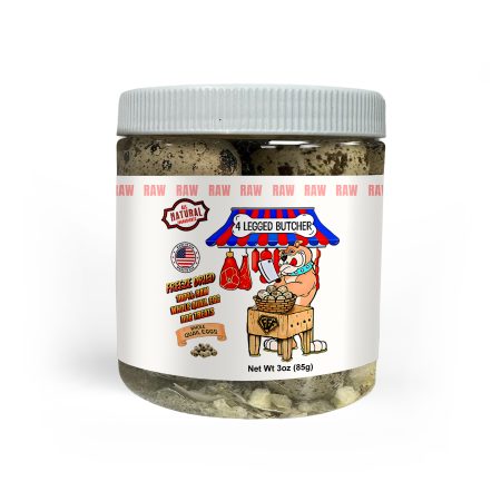 Freeze Dried 100% Raw Whole Quail Egg Dog Treats
